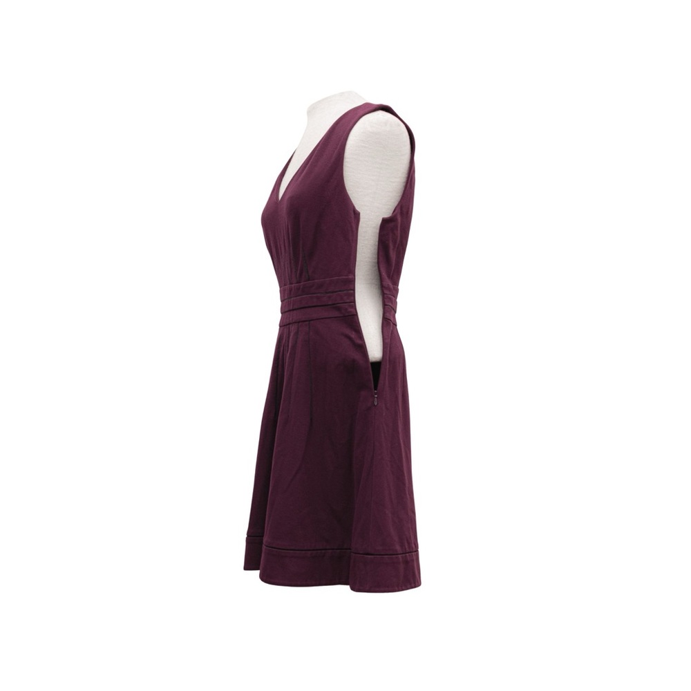 Diane Von Furstenberg ‘Georgette’ Ponte Fit & Flare Dress in Brazen Plum Size 6 - Picture 6 of 12